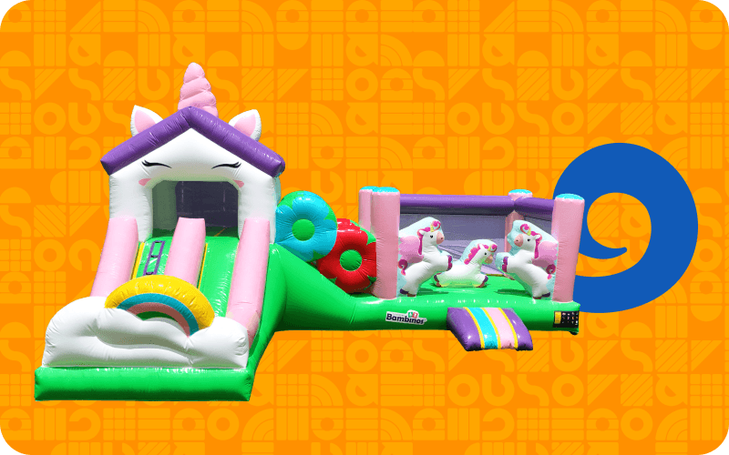 Unicornio Play House — Galería 2 | Brincolines Bambinos Guadalajara