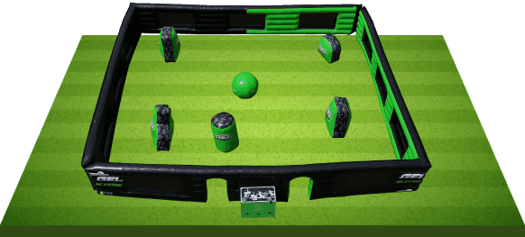 Arena Gel Blaster vista aérea